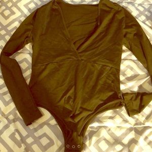 Olive Green bodysuit
